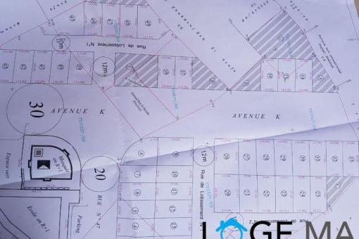 Lot villa 420 mettre prÃ¨s marjane d el jadida
